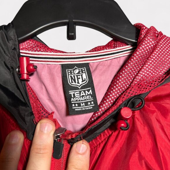 Arizona Cardinals NFL Team Apparel Lightweight Windbreaker Jacket M - Picture 6 of 6